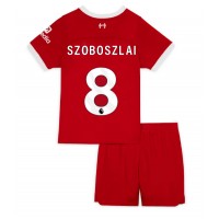 Liverpool Szoboszlai Dominik #8 Hjemmedraktsett Barn 2023-24 Kortermet (+ Korte bukser)